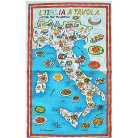 Strofinaccio "L'Italia a tavola"